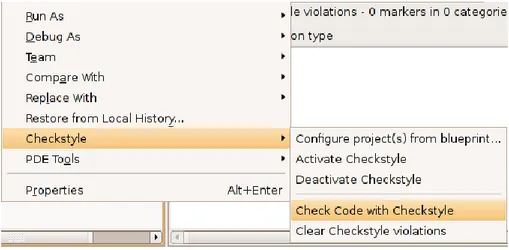 Figure 3-2 Checkstyle Eclipse Plug-in 