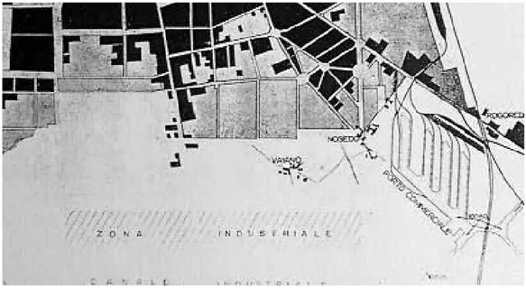 Fig. 10 _ Progetto per il porto di Milano a Nosedo (1940)