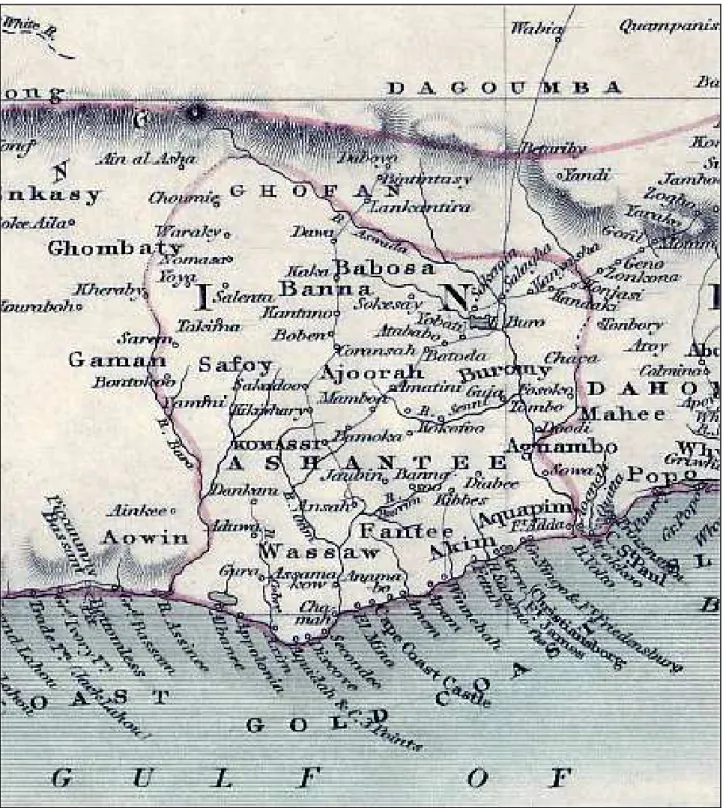 Figura 7: mappa territorio Ashanti. 