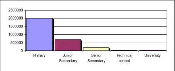 Tabella 1: distribuzione degli studenti per tipologia di scuola. 