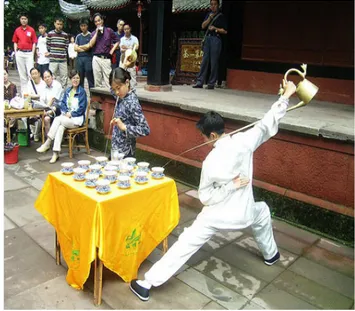 Fig. 16  Traditional Chinese tea ceremony at APEC, conference and 