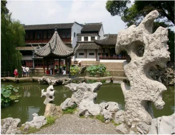 Fig. 28  “Lion grove garden in Suzhou” (1342), Typical Chinese  situation about tea house.