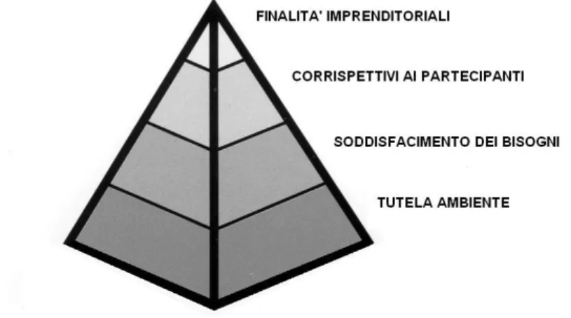 Figura 1.3 – Piramide delle finalità imprenditoriali 