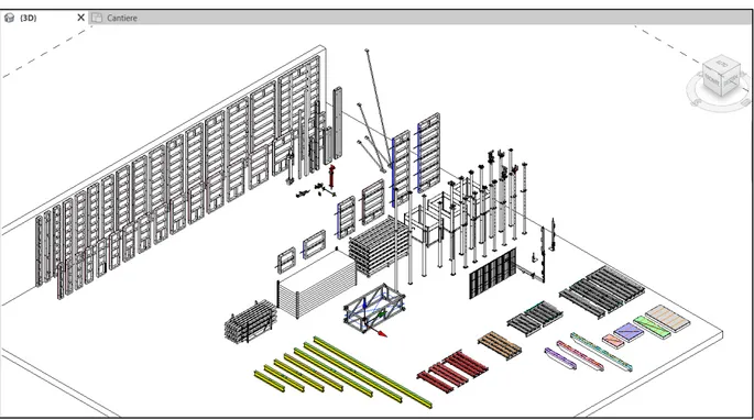 Figure 7.13: BIM library - Advanced system - 3D view