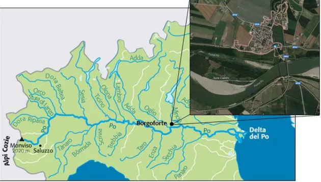 Figura 3.1: Inquadramento territoriale del ponte di Borgoforte. 