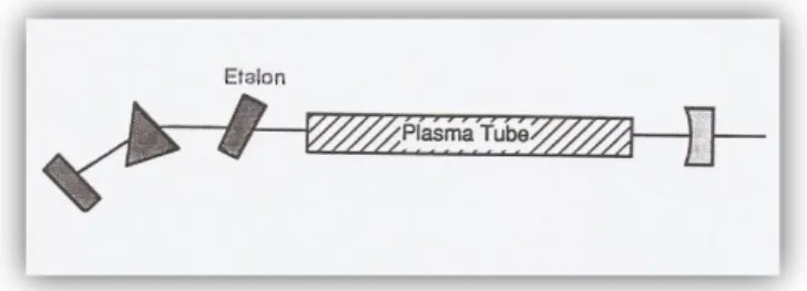Figura 4.5  Nuova  schematizzazione  della  cavità  risonante  con  l'inserimento  dell'etalon [8]