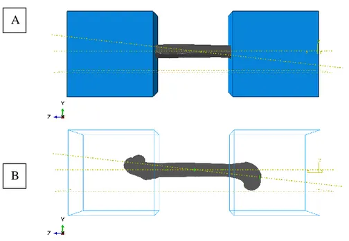 Figura  2.12  -  Ricostruzione  degli  afferraggi  della  prova  sperimentale  condotta  dal  gruppo  di  ricerca  dello  IOR  (12A)