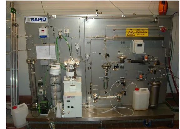 Figura 2.1. Il banco di prova presso il laboratorio di microocogenerazione 