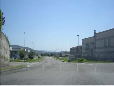 Figura 7: Area industriale di Castelli Calepio, sullo sfondo  le colline della Franciacorta