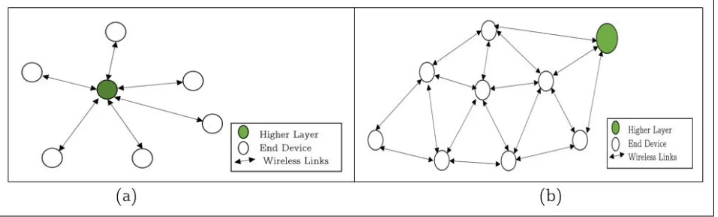 Figure 2.1: Topologies for end devices