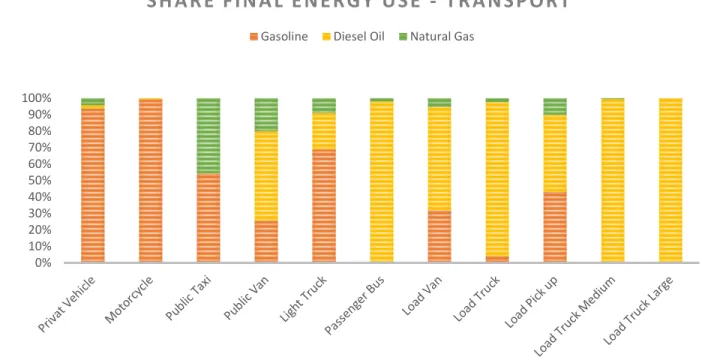Figure 3 Share Final Energy Use – Transport