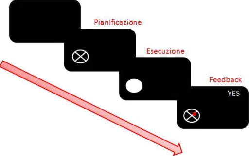 Fig. 4.1- Sequenza di sviluppo del protocollo (da sinistra verso destra). Durante il test tale sequenza verrà  ripetuta 153 volte