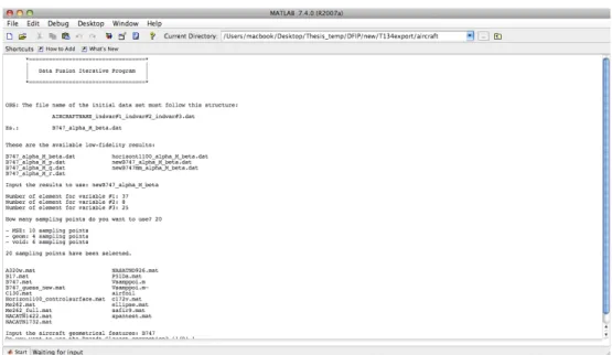 Figure 4.5: Matlab User Interface.