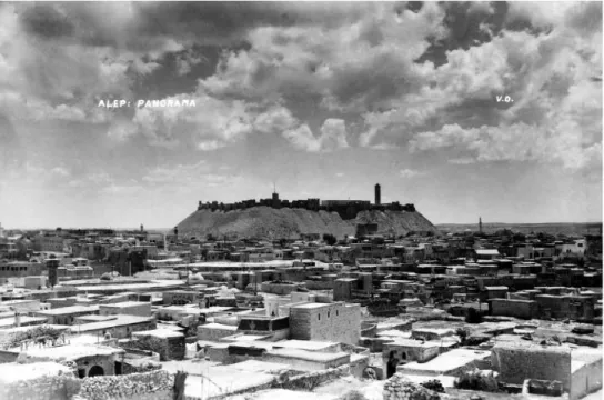 Fig 3: Aleppo and The Citadel. Photo was taken by Michel Écochard from 1930s.