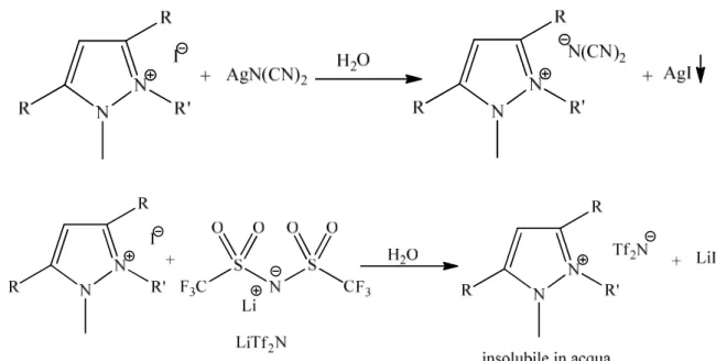 Figura 2.6. Reazioni di scambio.