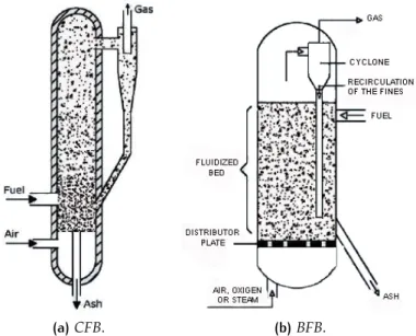 Figura 3: Gassificatori a letto fluido