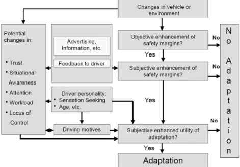 Figura 3: Modello di elaborazione dell’adattamento comportamentale 