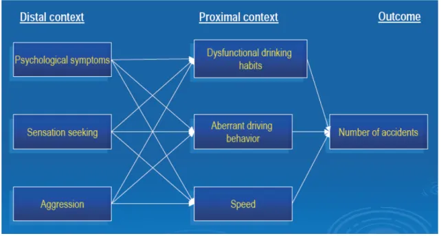 Figura 1: Relazioni Personalità-Stile di guida (Ripreso da: Sümer, Accident Analysis Prevention, 2003) 