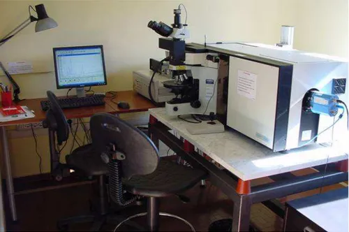 Fig. 2.5: Il laboratorio di spettroscopia Micro-Raman del Centro Scansetti 