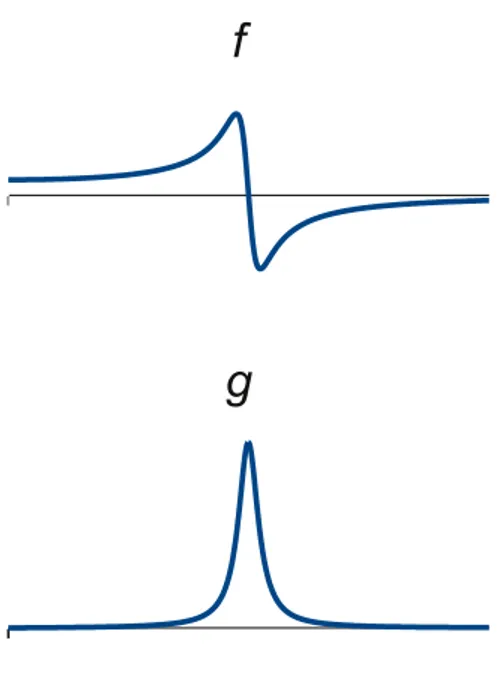 Figura 2.4: Grafici delle funzioni f e g.
