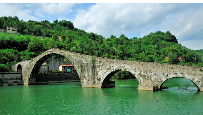 Figura 15. Il Serchio a Borgo a Mozzano