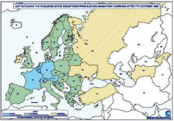Fig. 3.2 – I paesi facente parte dell’EUR [11] 