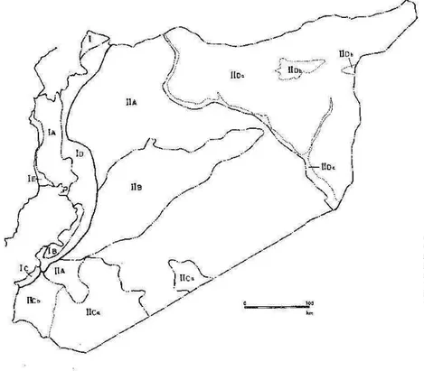 Figure 2.5: Syria: geographical map (Suzuki, 1973)