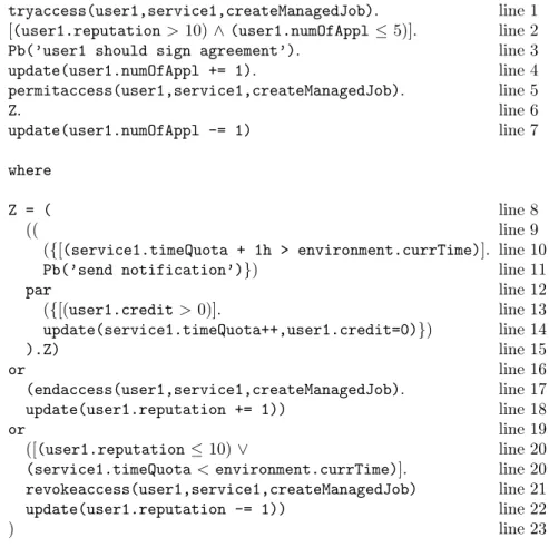 Table 3.2: Coarse-grained Security Policy 2