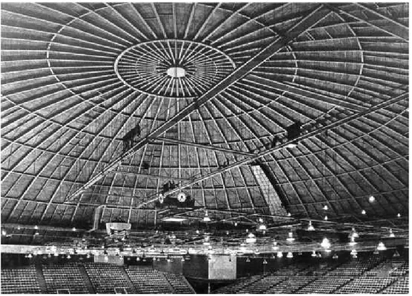 Fig. 5  Gigantesca Cupola del Coliseum di Charlotte nel North Carolina. 