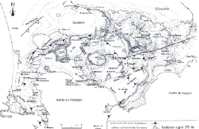 Figura 1.2: Mappa morfologica dei Campi Flegrei