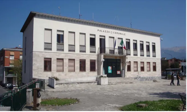 Fig. 1.5 Veduta del prospetto principale del palazzo comunale di Villafranca in Lunigiana 
