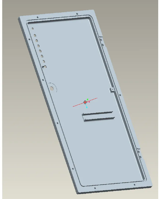 Figura 3.2 – Immagine modello 3D del particolare commissionato. 