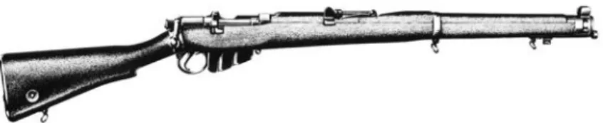 Figura 11 :  Il fucile Lee-Enfield modello Rifle 7.62 mm 2A1. 