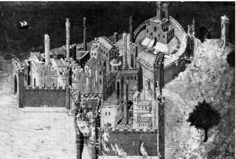 Figura 1.3: Vista storica di San Miniato del secolo XIV  
