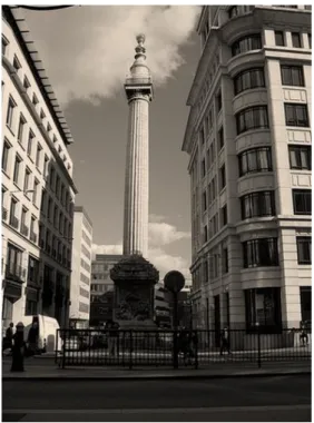 Figura 15 Il Monumento al grande incendio di Londra, di Christopher Wren e Robert Hooke 