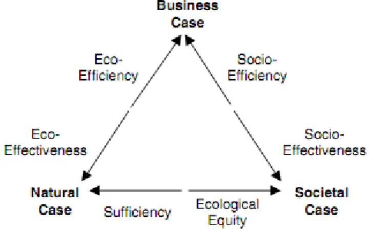 Figure 3: Business, Natural and Societal Cases of  Sustainability (source: Dyllick T,  Hokerts K