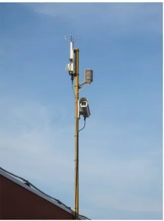 Figura 3.12: IFAC-LIDAR - Nella fotografia è visibile la stazione meteorologica e la webcam per il monitoraggio del PBL sopra Firenze.