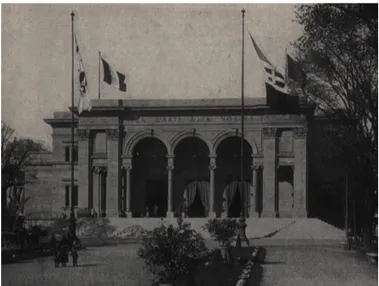 Fig. 2 - Il Palazzo delle Esposizioni (fotografia tratta dalla Guida della Prima  Esposizione Nazionale di Storia della Scienza, cit.) 