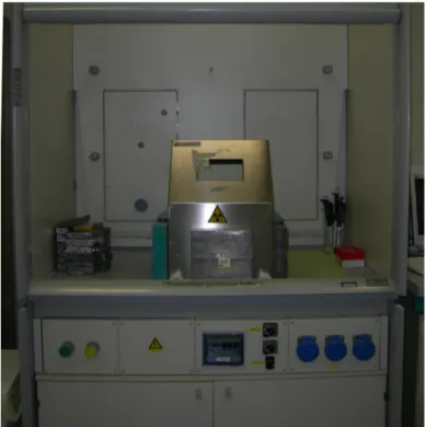 Figure 3.2: Photo of the chemical hood within the scan room.