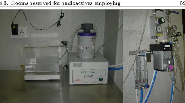 Figure 4.7: Photo of the gas vaporizer installed in the scan room for animal anesthesia.