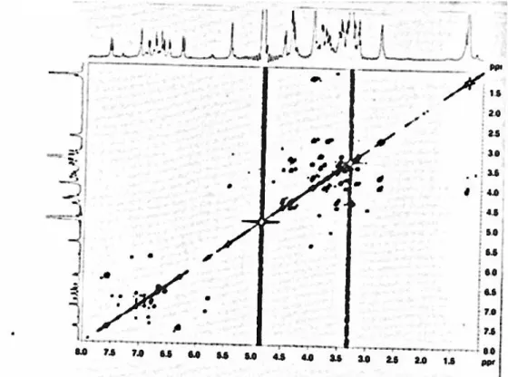 Fig. 3.15 Spettro DQF COSY del composto 3 