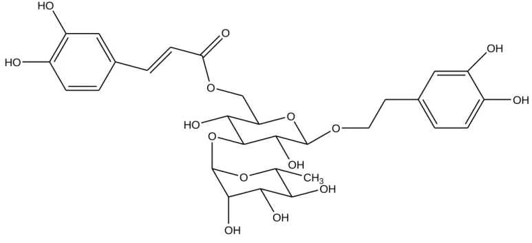 Fig. 3.17 Struttura del composto 6, isoacteoside 