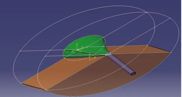 Fig. 5.24 Volume esterno relativo al ventre dell’ala 