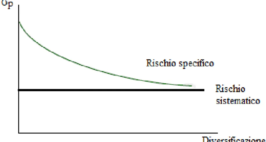 Figura 1: rischio specifico e sistematico 