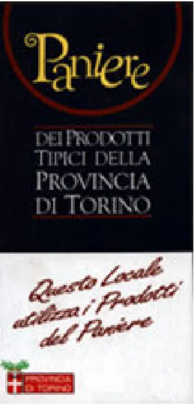 Figura 5.3. -  Vetrofania dei ristoranti aderenti al “Paniere dei prodotti tipici”  