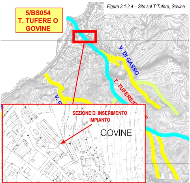 Figura 3.1.2.4 – Sito sul T:Tufere, Govine 