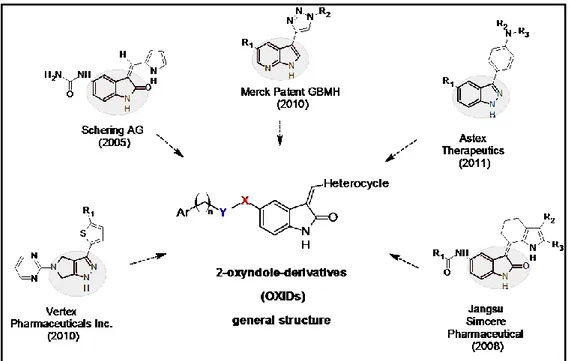 Figure 5.13: Design of OXIDs starting from the analysis of recent patented Akt pathway inhibitors