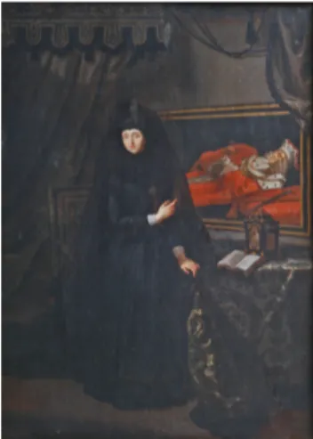 Figura 2.2: Anna Maria Luisa de’ Medici accanto al marito defunto, Jan Frans van Douven, Olio su tela, XVIII sec.