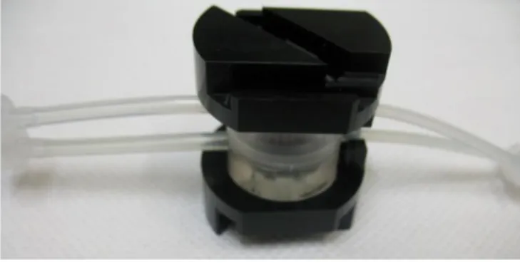 Figure 6. It shows the upper part of the holder placed on the bioreactor 