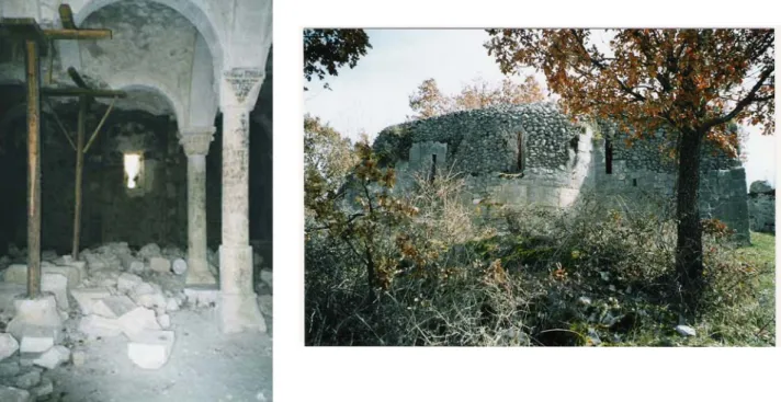 Figura 12-13. San Giovanni in leopardis. È visibile lo stato attuale della cripta dopo le devastazioni del 1985